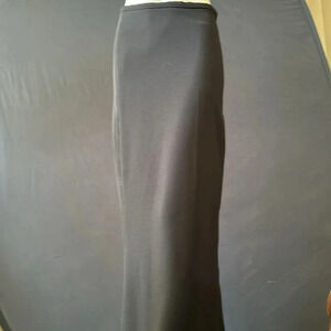 NWT bisoi- bisou Michele bohbot black maxi skirt size 6 deadstock